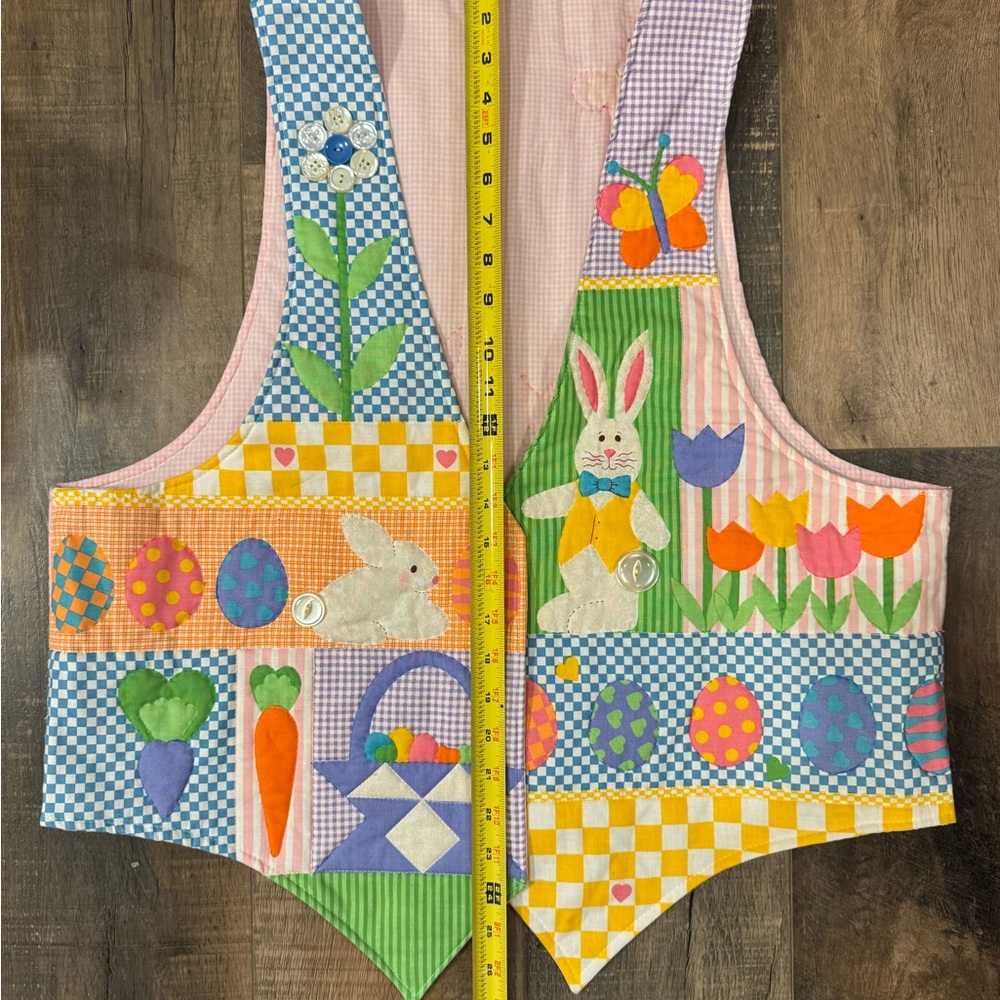 Colorful Patchwork Women’s Easter Vest - image 4
